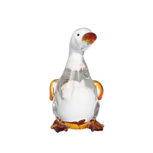 DECRZPB Kristall Figur braun Ente Ornament Tier Glas Geburtstag Hochzeit Geschenk Wohnzimmer Esstisch Dekor von DECRZPB