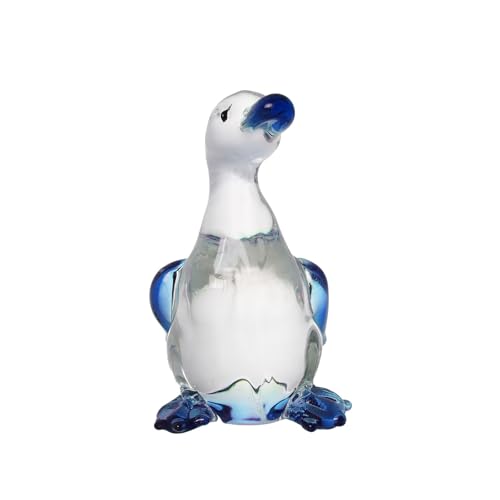 DECRZPB Kristall Ornament Blau Ente Künstliche Glas Tier Figurine Handgemachte Geburtstag Hochzeit Geschenk Dekor von DECRZPB