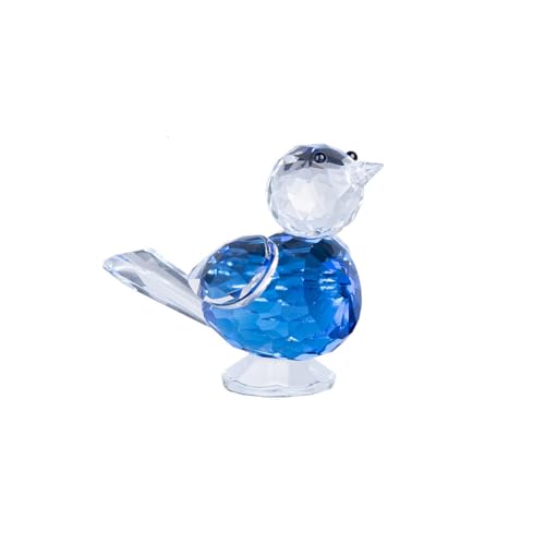 DECRZPB Kristall Ornament Blau Vogel Künstliche Glas Tier Figurine Handgemachte Geburtstag Hochzeit Geschenk Dekor von DECRZPB