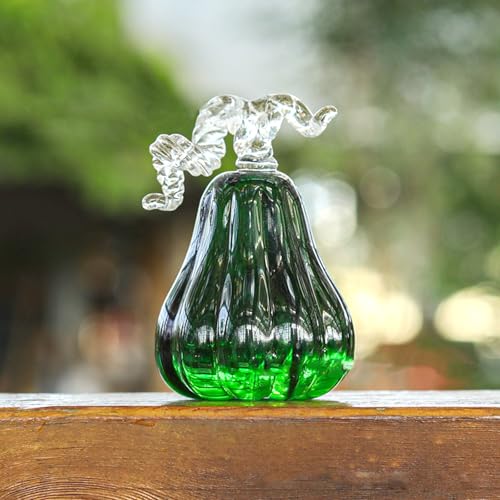DECRZPB Kristall Ornament Grün Kürbis Künstliche Glas Figurine Handgemachte Geburtstag Hochzeit Geschenk Dekor von DECRZPB
