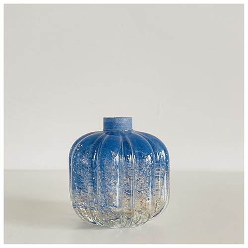 Glasornament Blaue Vase Handgefertigte Geblasene Skulptur Kunst Wohndekor Büro Hochzeitsgeschenk von DECRZPB
