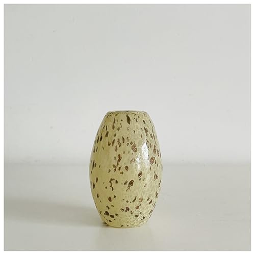 Glasornament Gelbe Vase Handgefertigte Geblasene Skulptur Kunst Wohndekor Büro Hochzeitsgeschenk von DECRZPB