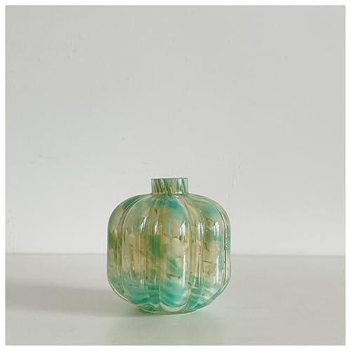 Glasornament Grüne Vase Handgefertigte Geblasene Skulptur Kunst Wohndekor Büro Hochzeitsgeschenk von DECRZPB