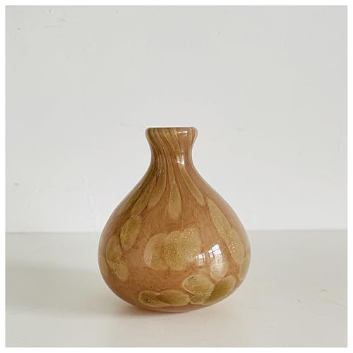 Glasornament Khaki Vase Handgefertigte geblasene Skulptur Kunst Home Decor Büro Hochzeitsgeschenk von DECRZPB
