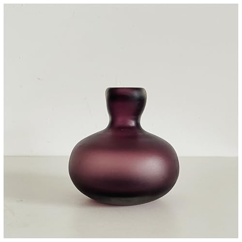 Glasornament Lila Vase Handgefertigte Geblasene Skulptur Kunst Wohndekor Büro Hochzeitsgeschenk von DECRZPB