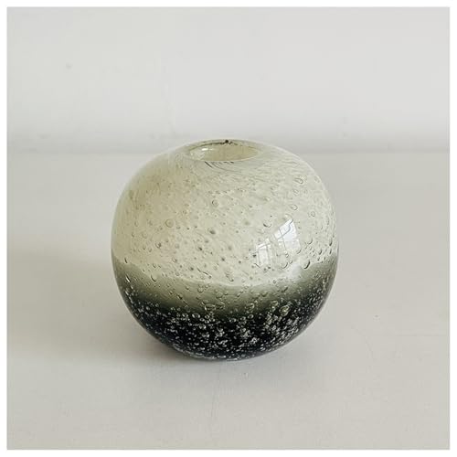 Glasornament Schwarz-Weiß-Vase handgefertigt geblasene Skulptur Kunst Heimdekoration Büro Hochzeitsgeschenk von DECRZPB