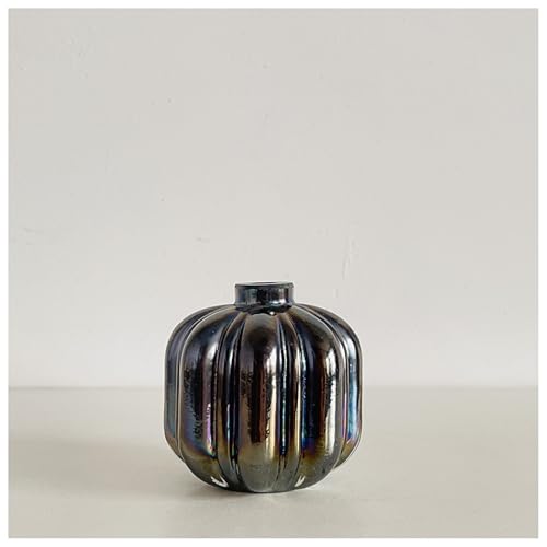 Glasornament Schwarze Vase Handgefertigte Geblasene Skulptur Kunst Wohndekor Büro Hochzeitsgeschenk von DECRZPB