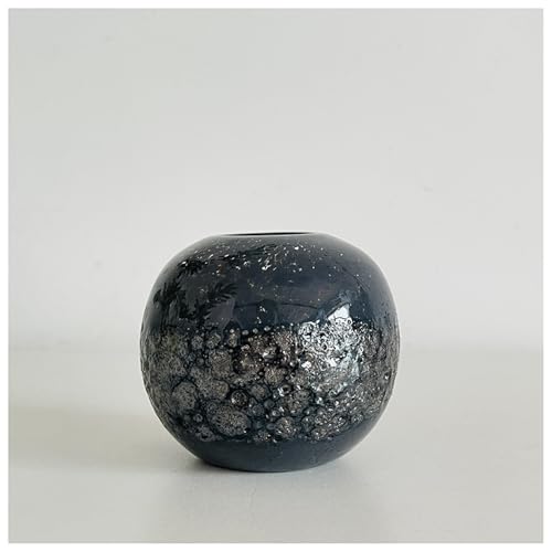 Glasornament Schwarze Vase Handgefertigte Geblasene Skulptur Kunst Wohndekor Büro Hochzeitsgeschenk von DECRZPB