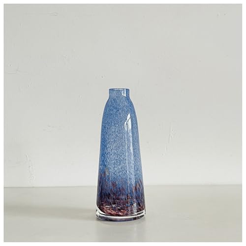 Glasvase Blau Handgefertigte Skulptur Geblasene Kunst Tischplatte Pflanze Blume Behälter Handwerk Dekor Geschenk Glasvase Blau Handgefertigte Skulptur Geblasene Kunst Tischplatte Pflanze Blume Behälter Handwerk Dekor Geschenk von DECRZPB