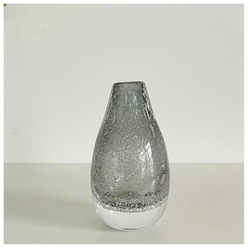 Glasvase Grau Handgefertigte Skulptur Geblasene Kunst Tischplatte Pflanze Blume Behälter Handwerk Dekor Geschenk Glasvase Grau Handgefertigte Skulptur Geblasene Kunst Tischplatte Pflanze Blume Behälter Handwerk Dekor Geschenk von DECRZPB