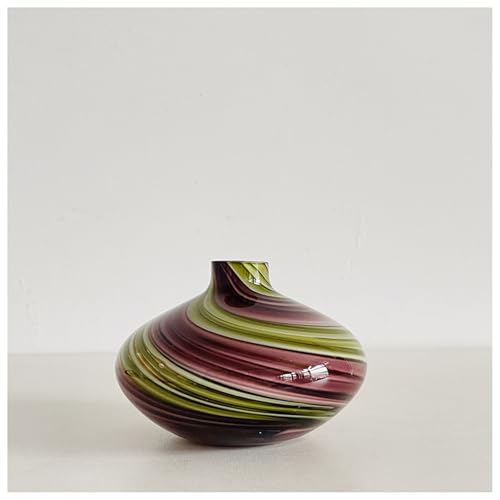 Glasvase bunt handgefertigt Skulptur geblasen Kunst Tischplatte Pflanze Blume Behälter Kunsthandwerk Dekor Geschenk Glasvase bunt handgefertigt Skulptur geblasen Kunst Tischplatte Pflanze Blume Behälter Kunsthandwerk Dekor Geschenk von DECRZPB
