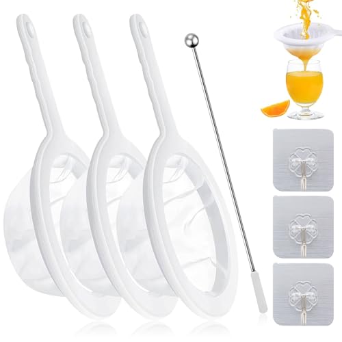 DECUIOCC Praktisches Haarsieb Küche - Feines Plastik Sieb für Kefir, Milch & mehr, Küchenhelfer mit extra Feinsieb Funktion - Klein und handlich DECUIOCC Praktisches Haarsieb Küche - Feines Plastik Sieb für Kefir, Milch & mehr, Küchenhelfer mit extra Feinsieb Funktion - Klein und handlich von DECUIOCC