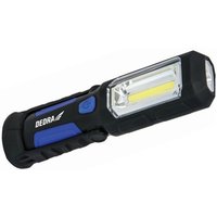 Wiederaufladbare Taschenlampe 3w Cob Led + 1w Usb-Stromversorgung Für 230v Und 12v - Dedl1022 von DEDRA