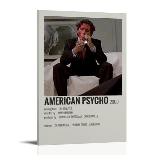 DEEBOW American Psycho Horror 2000 Poster, dekoratives Gemälde, Leinwand-Wandposter und Kunstdruck, modernes Familienschlafzimmer-Dekor-Poster, 30 x 45 cm von DEEBOW