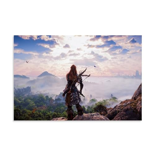 DEEBOW Horizon Forbidden West Poster, dekoratives Gemälde, Leinwand, Wandposter und Kunstdruck, modernes Familienschlafzimmer-Dekor-Poster, 20 x 30 cm von DEEBOW