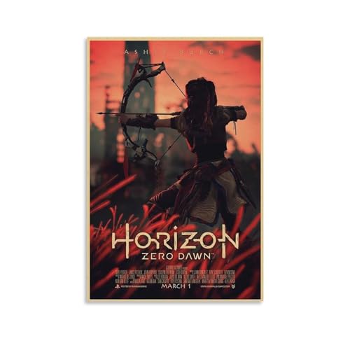 DEEBOW Horizon Zero Dawn Poster, dekoratives Gemälde, Leinwand-Wandposter und Kunstdruck, modernes Familienschlafzimmer-Dekor-Poster, 20 x 30 cm von DEEBOW