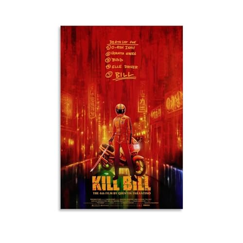 DEEBOW Kill Bill Poster, dekoratives Gemälde, Leinwand-Wandposter und Kunstdruck, modernes Familienschlafzimmer-Dekor-Poster, 60 x 90 cm von DEEBOW