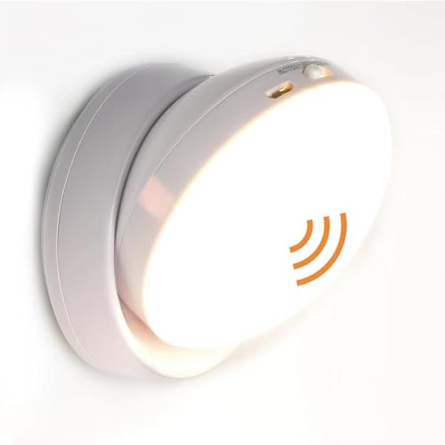 DEECOZY Wandbeleuchtung, Treppenlicht Mit Bewegungsmelder USB Rechargeable Lampe 360° Rotatable Wall Lighting Wireless Magnetic LED Bewegungslicht for Living Room Hallway Stairs von DEECOZY