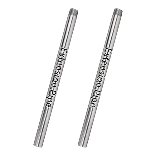 DEEFIINE 38,1 cm (15 Zoll) 2 Stück Verlängerungsrohr passend für Metallrohre von 1,9 cm Rohrschellen von DEEFIINE