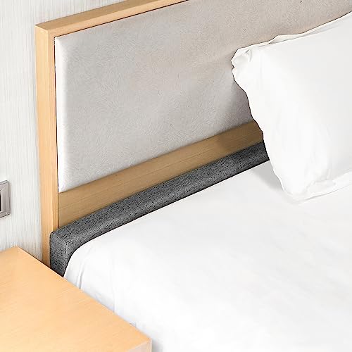 DEEPSHARK Bettlückenfüller für King-Size-Matratze, hochdichter 45D-Schwamm, abnehmbarer und waschbarer Bezug, Matratzenverlängerungsfüller für Kopfteilspalten, Bett-Risse, Wand (190 x 5 x 20 cm von DEEPSHARK