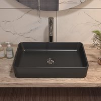 Aufsatzwaschbecken Waschbecken Deervalley DV-1V0010 Ally – Rechteckig aus schwarzer Mattkeramik Aufsatzwaschbecken Waschbecken Deervalley DV-1V0010 Ally – Rechteckig aus schwarzer Mattkeramik von DEERVALLEY