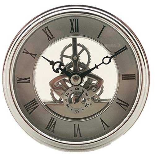 DEEWISH Uhrwerk,Transparent Skeleton Clock Inserts Einbau-Uhr Quartz Uhrwerk Tischuhr Hochwertiger Europäischer Stil Clock DIY von DEEWISH