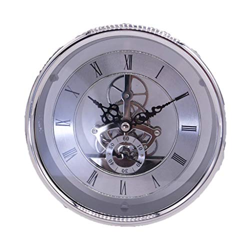 DEEWISH Uhrwerk,Transparent Skeleton Clock Inserts Einbau-Uhr Quartz Uhrwerk Tischuhr Hochwertiger Europäischer Stil Clock DIY von DEEWISH