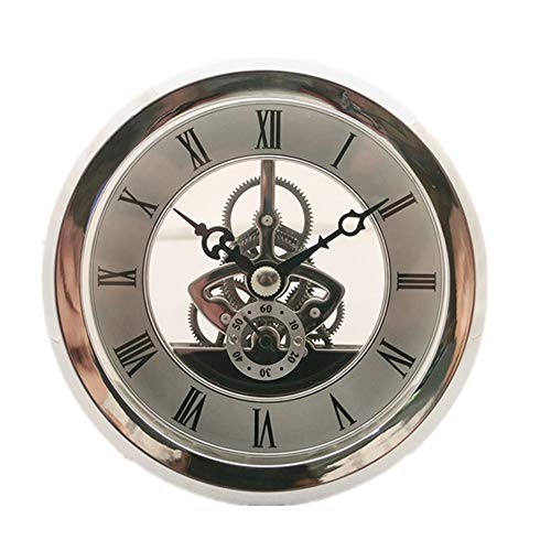 DEEWISH Uhrwerk,Transparent Skeleton Clock Inserts Einbau-Uhr Quartz Uhrwerk Tischuhr Hochwertiger Europäischer Stil Clock DIY von DEEWISH