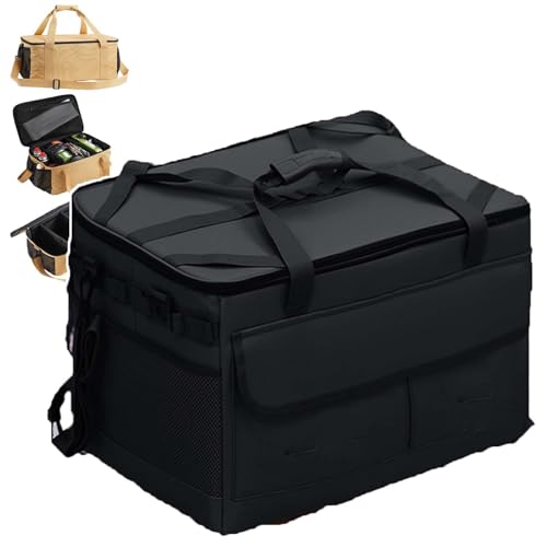 DEEguess 30L Multifunktionale Tragbare Aufbewahrungstasche, Integrierte DREI-Zonen-Trennung, Wasserdicht Und VerschleißFest, Geeignet FüR Camping, Picknicks, Grillen,Black DEEguess 30L Multifunktionale Tragbare Aufbewahrungstasche, Integrierte DREI-Zonen-Trennung, Wasserdicht Und VerschleißFest, Geeignet FüR Camping, Picknicks, Grillen,Black von DEEguess