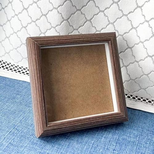 DEEguess 3D-Schatten-Fotorahmen, Reine Handarbeit, Kreativer Trockenblumen-DIY-Fotorahmen, Dreidimensionaler Hohler Fotorahmen, Halterung, Tiefer Rahmen, Objekt-DisplaystäNder,9.19IN von DEEguess