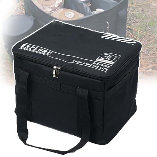DEEguess 42L Multifunktionale Camping-Aufbewahrungstasche, Faltbar, Tragbar, Wasserdicht, VerschleißFester Und Kratzfester Boden, Geeignet FüR Camping, Picknick Und Grillen,Black DEEguess 42L Multifunktionale Camping-Aufbewahrungstasche, Faltbar, Tragbar, Wasserdicht, VerschleißFester Und Kratzfester Boden, Geeignet FüR Camping, Picknick Und Grillen,Black von DEEguess
