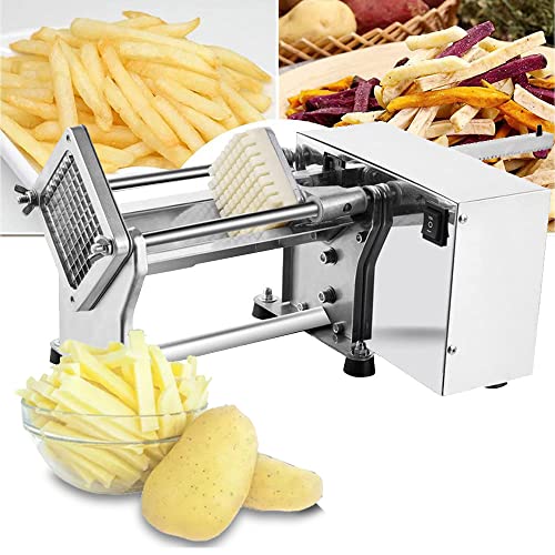 DEEguess Automatischer Kartoffelschneider, Aluminiumlegierung + Edelstahl, Mit Edelstahlklingen In 3 GrößEn (Austauschbar), FüR Gewerbliche Haushalte von DEEguess