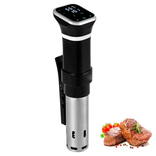 Sous-Vide-KochgeräT, Immersionszirkulator, Touchscreen, PräZise Temperatur Und Timer, Anti-Trocken-Kochen, 360°-Wasserzirkulation, Geeignet FüR Zuhause, Restaurants Usw von DEEguess
