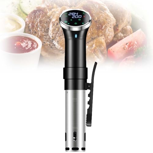 Sous-Vide-KochgeräT, Immersionszirkulator, Touchscreen, PräZise Temperatur Und Timer, Anti-Trocken-Kochen, 360°-Wasserzirkulation, Geeignet FüR Zuhause, Restaurants Usw von DEEguess