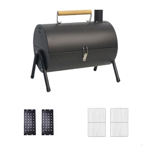Tragbarer Kaminofen FüR Den AußEnbereich Mit Schloss Und Dreieckigem Rohrrahmen, Geeignet FüR Camping Im Freien Und Zum Zubereiten Von Tee Rund Um Den Ofen,3-pcs von DEEguess