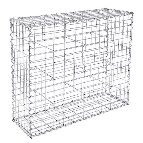 2er Set Gabionen Steingabionen Garten Gabione Drahtkorb Steinkorb Drahtstärke:4 Inkl Distanzhalter (100x50x30 cm) von DEFACTO