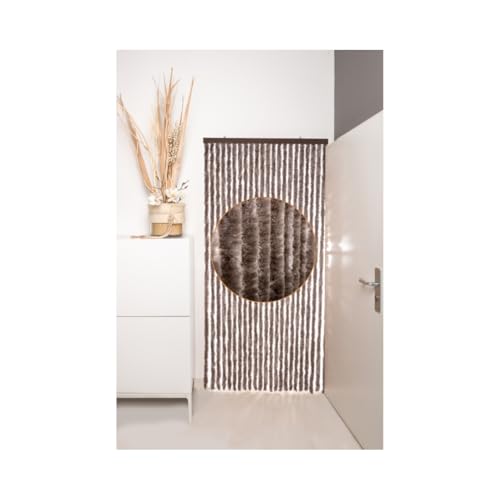 DEFACTO Flauschvorhang Türvorhang (90x220 cm) Chenille Fliegenschutz Insektenschutz Camping 100% Made In Italy - Vielseitig, Leicht Zu Reinigen, Effektiver Sicht- Und Hitzeblocker - Taub von DEFACTO
