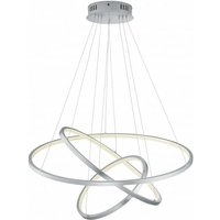 Aufhängungsringe Led 80W RGB Dimmbare Aaron Nickel Trio Beleuchtung von DEFIBRICO