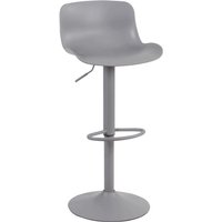 Bar Louncth interne Socke mit Polypropylensitz und einstellbare Basis in Tirolstahl - Grey von DEFIBRICO