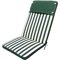 Abnehmbar und wasserdichtes Polyesterkissen mit Rückenlehne 113x49 cm - DarkOliveGreen - DarkOliveGreen von DEFIBRICO