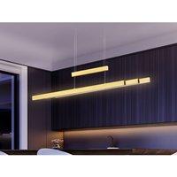 Ausziehbare led Pendelleuchte trajan höhenverstellbar Messing max. Breite 150cm von DEFIBRICO