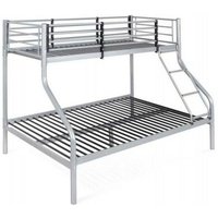 Defibrico - Etagenbett aus grau lackiertem Stahl aus Stahlrohr 140x190xh.160 cm Defibrico - Etagenbett aus grau lackiertem Stahl aus Stahlrohr 140x190xh.160 cm von DEFIBRICO