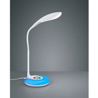 Flex Schreibtischleuchte krait Weiß dimmbar usb Anschluß + rgb Farbwechsler von DEFIBRICO