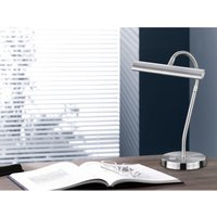 Flexible led Schreibtischleuchte curtis Silber matt, 4-Stufen Dimmer von DEFIBRICO