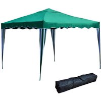 Grünklapper Pavillon in Stahl und 3x3 mt Amber Polyester und Polyester von DEFIBRICO