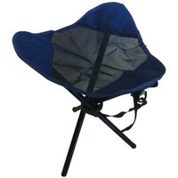 Klapphocker Hocker blau aus Metall Mod. Fischer von DEFIBRICO