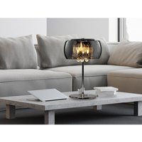 Kristall Tischleuchte vapore Glas Chrom verspiegelt & Rauchglas Optik Höhe 43cm Kristall Tischleuchte vapore Glas Chrom verspiegelt & Rauchglas Optik Höhe 43cm von DEFIBRICO