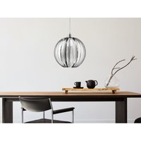Kugel Pendelleuchte ZUCCA mit Acryllamellen in Chrom, Ø 40cm von DEFIBRICO