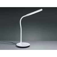 Led Schreibtischleuchte polo Weiß matt dimmbar 41cm hoch mit Flexgelenk von DEFIBRICO