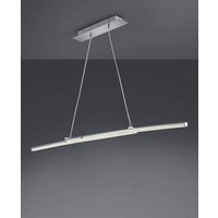 Schmale led Pendelleuchte spread Silber Chrom lang ausziehbar, Breite 100-140cm von DEFIBRICO